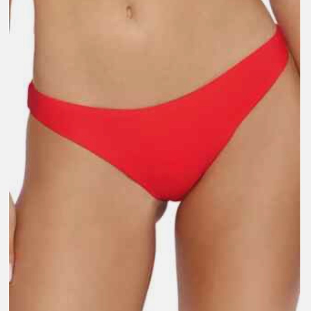 NWT PilyQ Ava Basic  Full Ruched Bikini  Bottom
